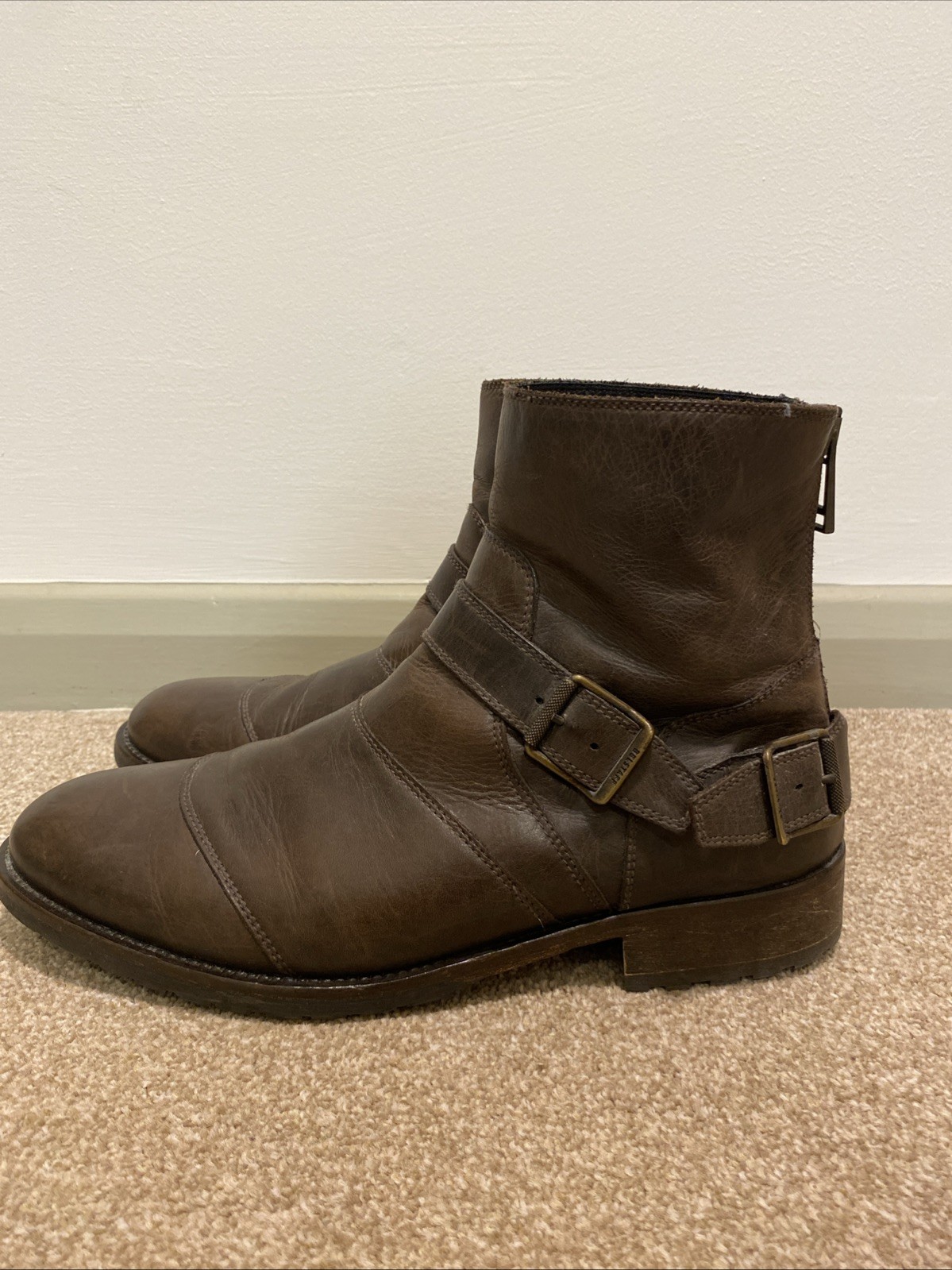 Belstaff Men’s Leather Original Trialmaster Boots Size 45 - Used image 2