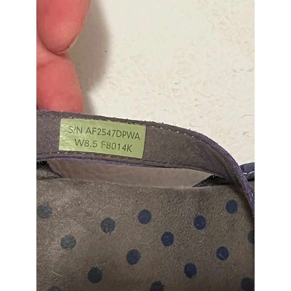 Ahnu фиолетовый Swirl балет плоский Мэри Джейн туфли женский размер 8,5 - Изображение 4 из 4