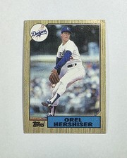 1987 Topps Base Set Orel Hershiser #385 Los Angeles Dodgers Baseball Card