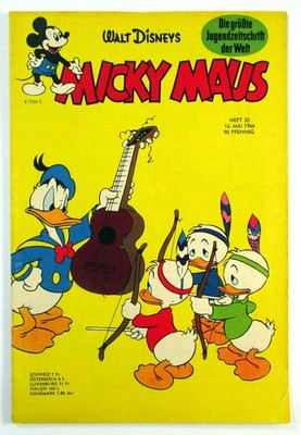 Micky Maus 1966 Heft 20 vom 14 Mai 1966 Walt Disney Original Ehapa Verlag