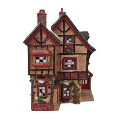   Dickens Collectables Towne Series 6741 Porcelain Christmas Lighted House 