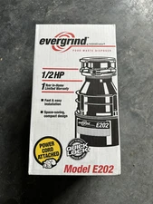 Evergrind E202 (Insinkerator 75951) 1/2 HP Garbage Disposal New in Box