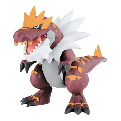 Bandai Pokepla Tyrantrum Fossil Pokemon Series Pre-colored Plastic