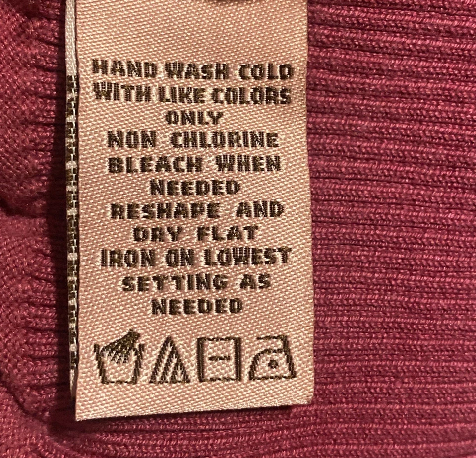 Vintage Bandolino Short Sleeve Sweater Women’s 2X Pink Silk Blend Cottagecore - Image 4 of 4