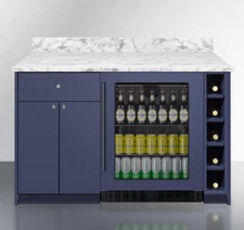 Summit 54" Turnkey Mesa Dry Bar, ADA Compliant, Blue, MESAMN33