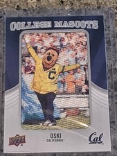 2012 Upper Deck College Mascots- CALIFORNIA #CM-12 “OSKI” CAL Bears SSP