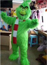 Halloween Grinch Green Christmas Villain Character Mascot Costume Party Event