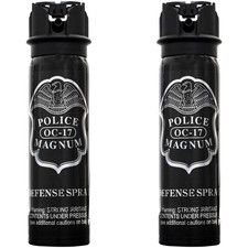 Police Magnum pepper spray self defense tactical security 2 Pack 4oz Flip Top