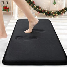 Memory Foam Bath Mat 30X20, Extra Soft and Absorbent Bathroom Mats, Non Slip Was