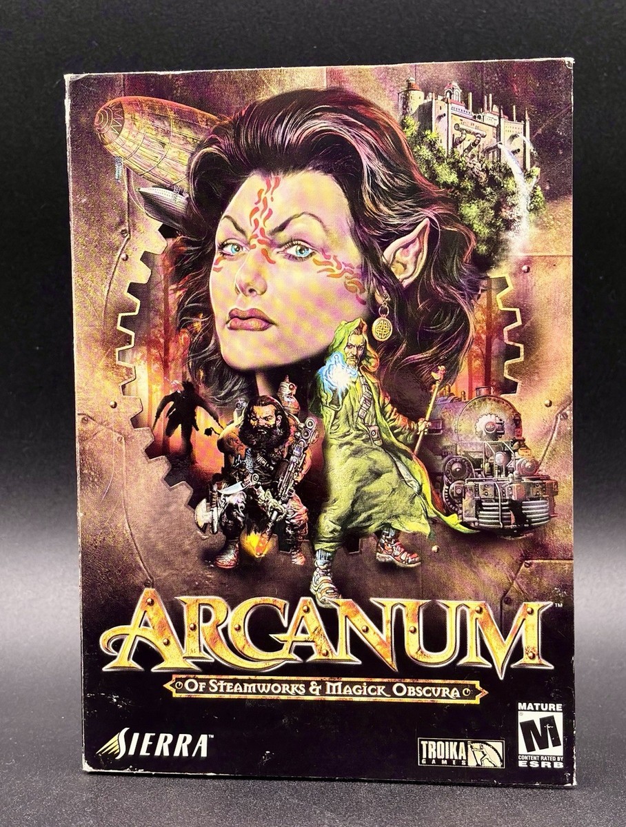 Juri Camisasca CD arcano enigma 1999年 新品 Arcanum Of Steamworks & Magick Obscura (PC 2001) Complete Sierra