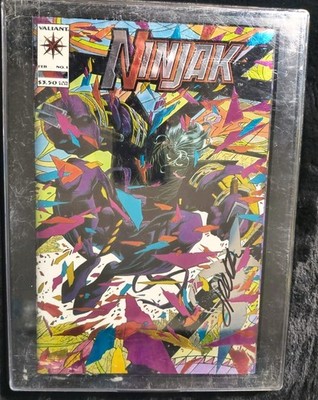 Ninjak #1 Valiant Comics Palmiotti signed Chromium  case