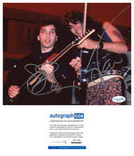 Joe Satriani & Steve Vai Signed 8x10 Photo Legendary Guitarists ACOA