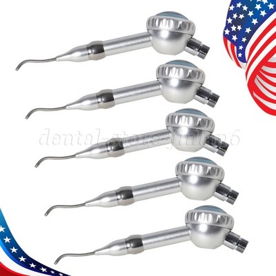1-5 Dental Air Polisher Teeth Polishing Handpiece Flow Prophy Jet Hygiene 2-Hole