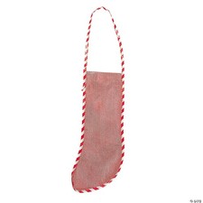 10 Long Red Mesh Christmas Stockings Treats Gifts 18" x 5"