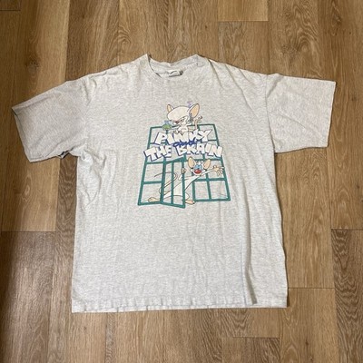 Vintage Pinky And The Brain Animaniacs Single Stitch 1993 Warner Bros Tee XL