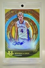 Gradey Dick 2022-23 Bowman U Inception #BIA-GD Initiation Gold Auto RC #/50 SP