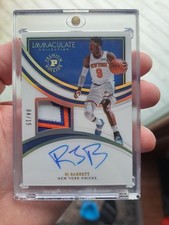 RJ Barrett 2021-22 Panini Immaculate PA-RJB Patch Auto Premium Edition 4/15 DNE