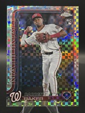 Topps Chrome 2025 Darren Baker X-Fractor (RC) #231 Rookie Xfractor