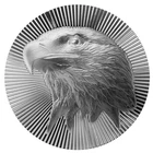 1 oz Silver Eagle Stacker Round by Scottsdale Mint .999 Silver BU #A760