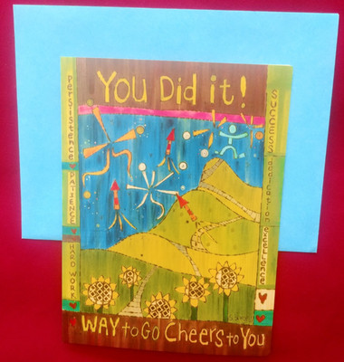 Ready To Blast Off, (1) Leanin' Tree Congratulations Card, New With (1) Envelope