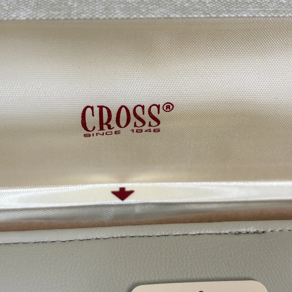 De Colección Cruz Mujer Clásico Siglo Bolígrafo Oro 10K Relleno Logo Caja Estuche Libro Foto 3 de 4