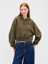 GAP VintageSoft Crop Logo Hoodie