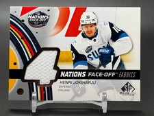2025-26 SP Game Used 4 Nations Face Off Fabrics Jersey HENRI JOKIHARJU Finland