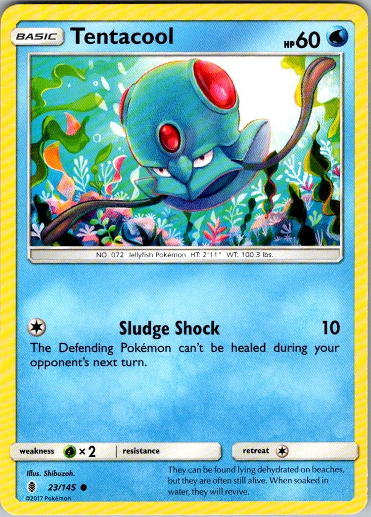 Tentacool Guardians Rising 23/145 Common Pokemon Near Mint