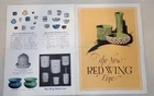 VTG RED WING UNION STONEWARE POTTERY STORE ADVERTISING PAPER BROCHURE