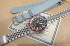 WMT PANTON Automatic Underlined Dial Red Blue Bezel Nylon Strap Men's Watch