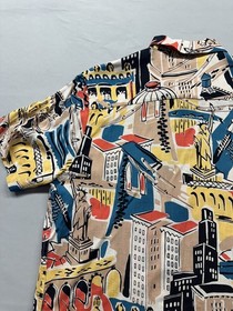 Nuon Relaxed Fit Vibrant Graphic Print Short Sleeve Men's Casual Shirt, Size S.