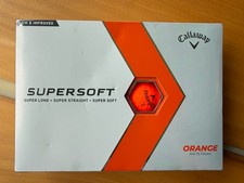 New Callaway Golf Supersoft Golf Balls 2023 Version, Orange 12 Total
