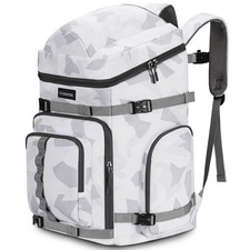 YOREPEK 65L Ski Boot Bag Backpack with 8 Pockets, Waterproof Ski Snowboard Bo...