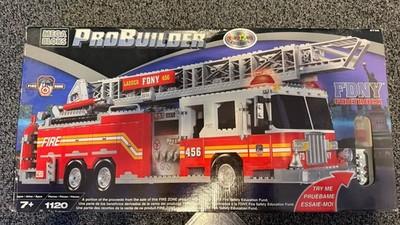 Mega Bloks FDNY Firetruck 456 Fire Engine ProBuilder 9735 Sealed New