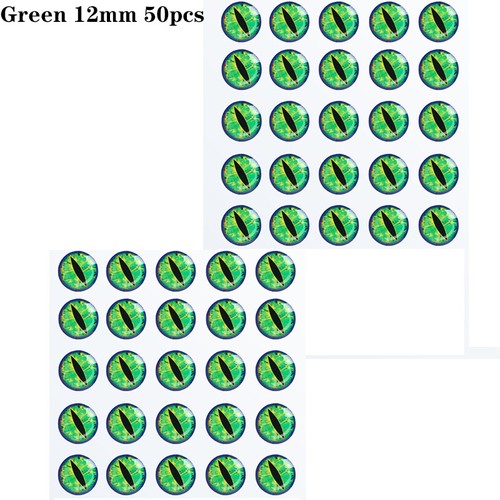 50Pcs 3mm~12mm 3D Epoxy Fish Eyes Dragon Eyes For Fly Jig Baits Lure Making New - Bild 17 von 17