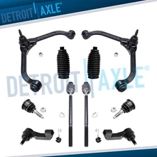 Front Upper Control Arms Ball Joints Tie Rods Kit for 2002 - 2004 Jeep Liberty