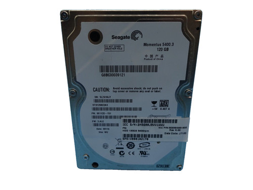 120 GB SATA SEAGATE Momentus 5400.3 ST9120822AS S/N: 5LZ61KJ7 2,5 ZOLL #NFP882