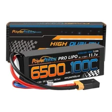 Powerhobby 3S 11.1V 6500mAh 100C Lipo Battery Pack w XT60 + Adapter