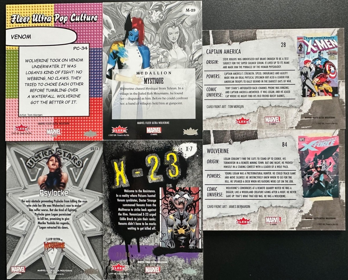 2024 Upper Deck Marvel Fleer Ultra Wolverine - Base, Parallel