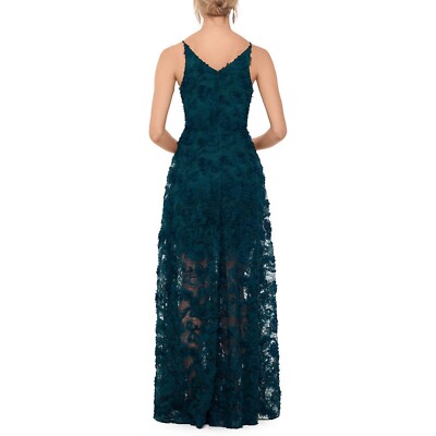 Xscape Womens 8 Emerald Green Textured V Neck Sleeveless Long Dress NWT CE76 | eBay Xscape Womens 8 Emerald Green Textured V Neck Sleeveless Long Dress NWT CE76 | eBay