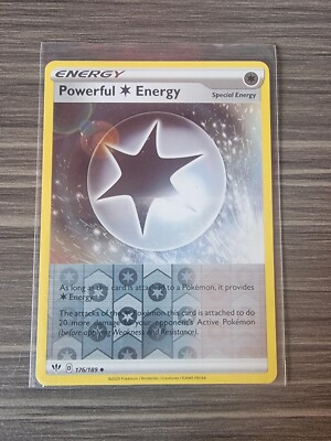 Powerful Colorless Energy - 176/189 Pokemon card - Reverse Holo - NM