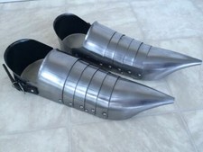 Medieval Gothic Armor shoes Upper Movie Play Fantasy Larp Costume