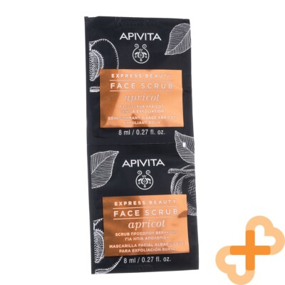 APIVITA Express Beauty Gesichtspeeling mit Aprikose 8ml X 2 Stück Gentle Peeling