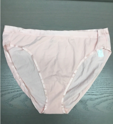 Jenni Women’s Hi-Cut Bikini Underwear, Peachskin, L - Picture 2 of 3