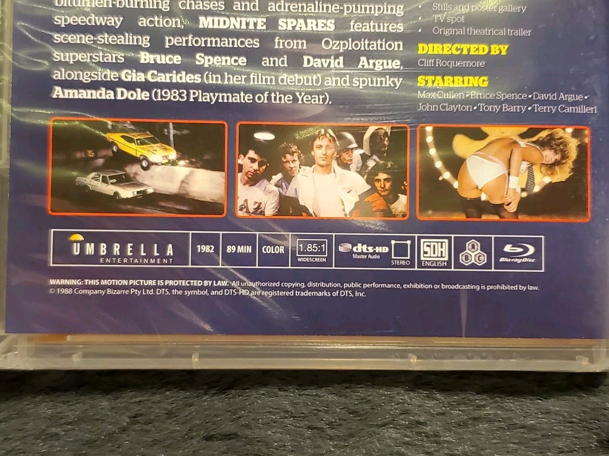 Midnight Spares (Blu-Ray, 1983) w/ OOP Slipcover Umbrella