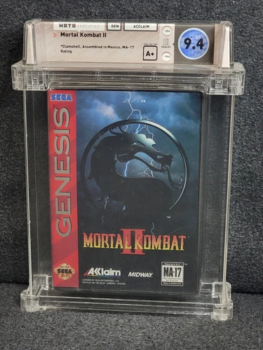 Sega Genesis MORTAL KOMBAT II 2 Wata 9.4 A+ New Factory Sealed VGA CGC Game