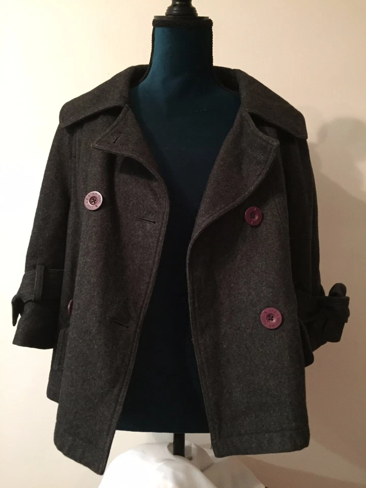 CHAQUETA CHAQUETÓN PAUL & JOE BROTHER GRIS, 38 PEQUEÑA, $645 Foto 3 de 4