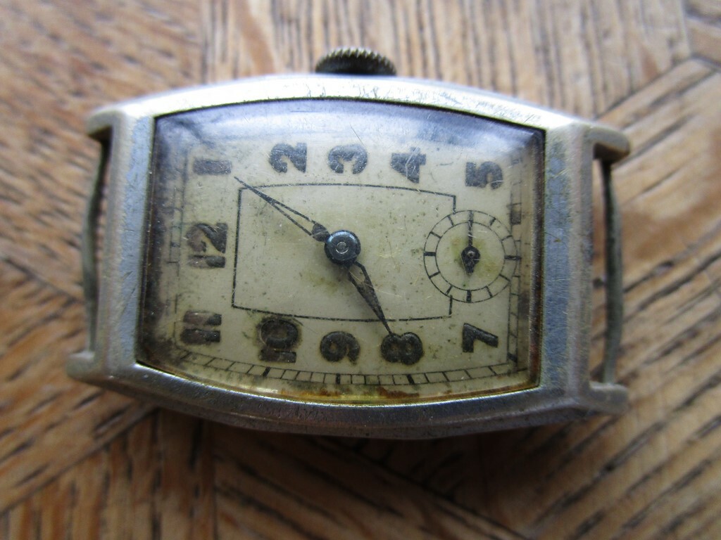 Vintage Chromed ANONYMOUS Rectangular Manual Watc… - image 1