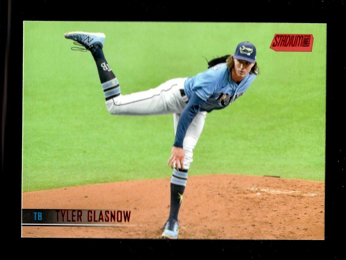 2021 TOPPS STADIUM CLUB RED #162 TYLER GLASNOW TAMPA BAY RAYS