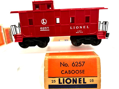 LIONEL6257-25 #1 Type3a-Var-D ~TILE RED-SP-EXT. VISION CAB BLT53-55~ NEW~ORIG.BX